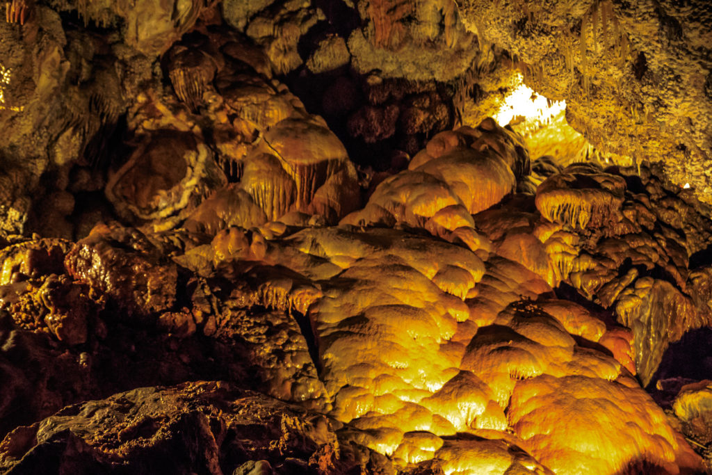 Inside Jewel Cave National Monument...