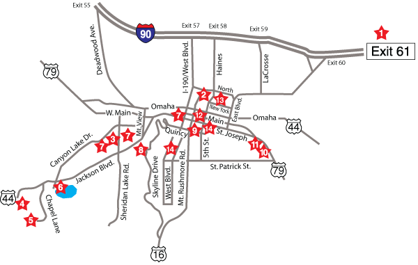 Rapid City Map