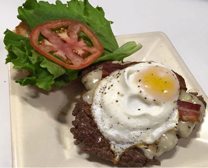 Burger with Egg