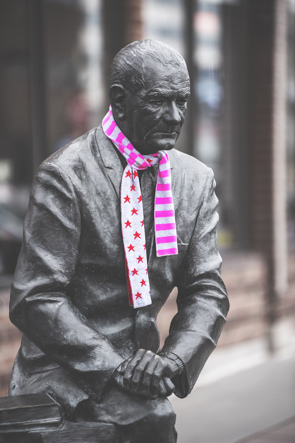 President with Scarf